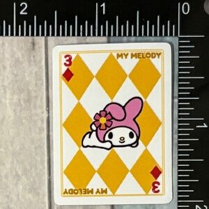🌀10/$10🌀 Sanrio Poker Card Reusable Waterproof Vinyl Sticker Decal